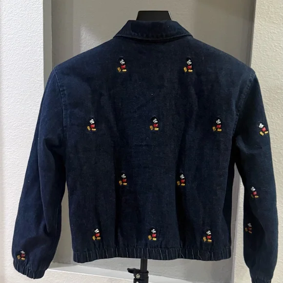 Kids GAP Disney Micky Mouse Embroidered Denim Jacket - Picture 3 of 6